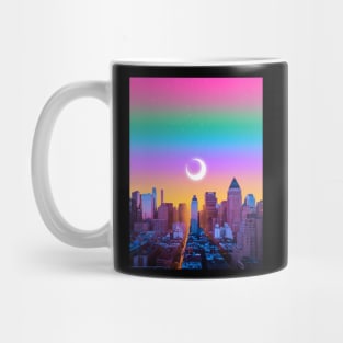 Multi color city Mug